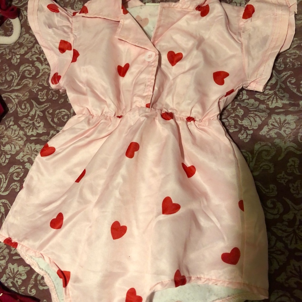 Valentines toddler romper